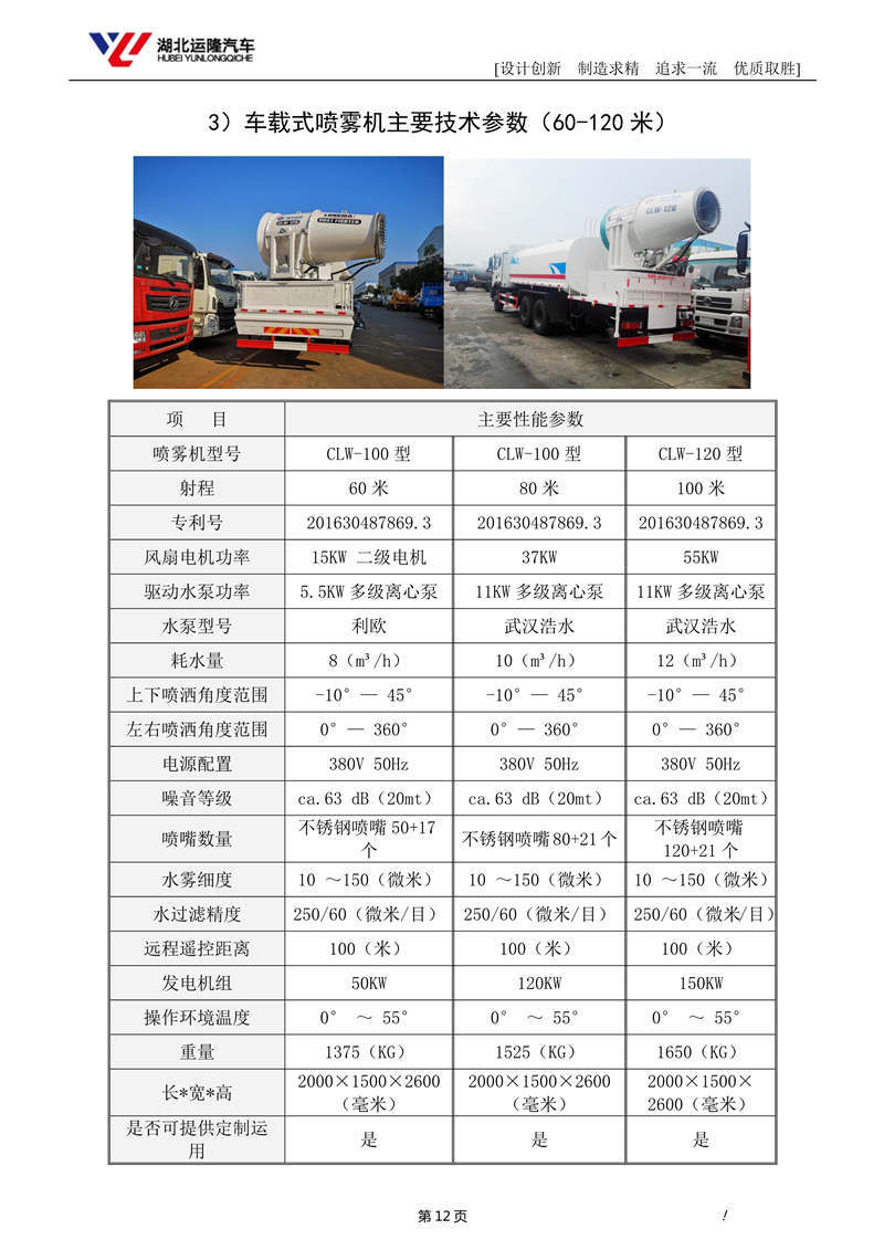 16噸東風T5多功能抑塵車資料（圓罐、60-120米霧炮）(圖6)